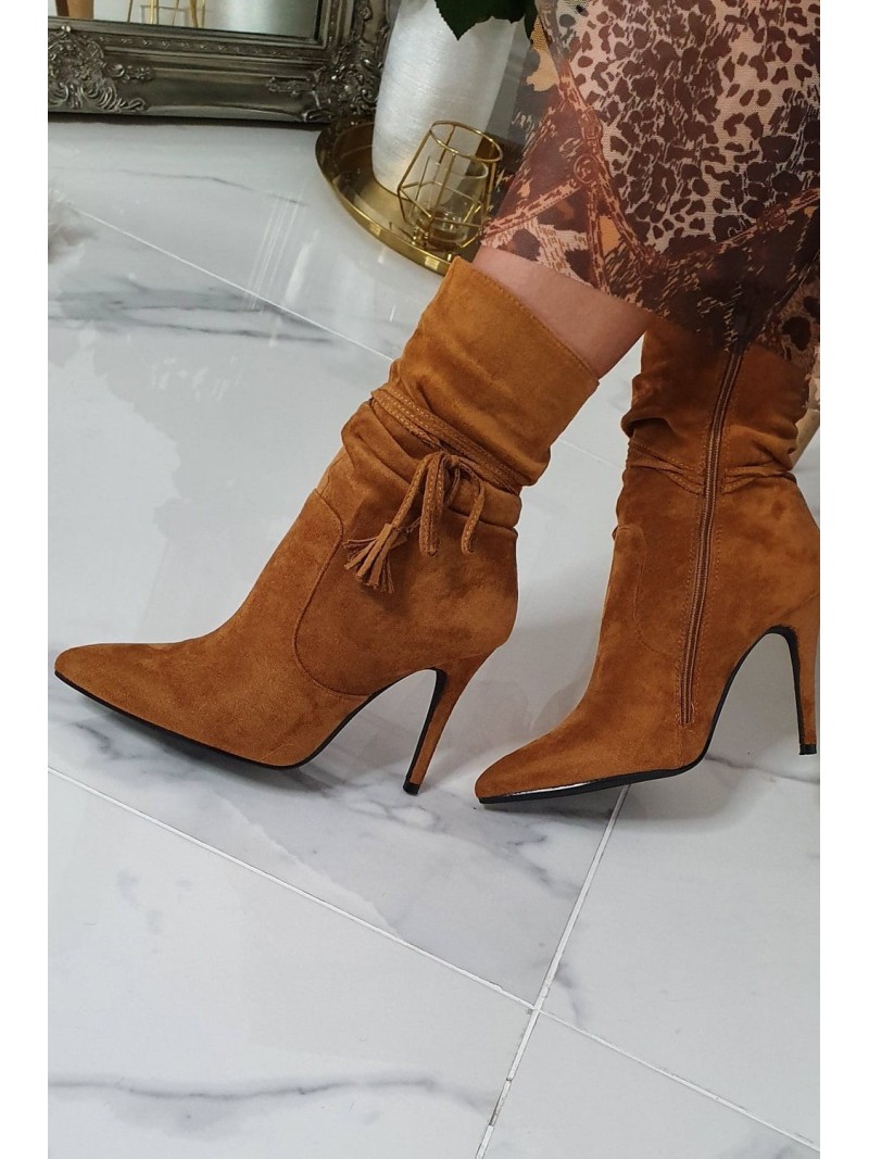 Cizme scurte dama camel BU1816 - Magazin online - Boutique