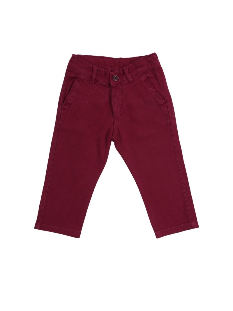 Burgunderrote gerippte Shorts für Jungen NDZ1844 – Online-Shop – Boutique