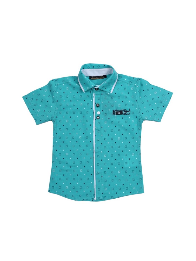 Kurzarmhemd für Jungen, Mint NDZ7461 – Online-Shop – Boutique