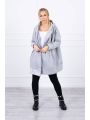 Kesi ciepła bluza oversize z kapturem szara DPKS9305