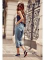 Damskie spodnie jeansowe mom fit grafitowe 1340