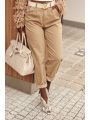 Spodnie jeansowa loose fit cappuccino 6862