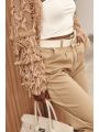 Spodnie jeansowa loose fit cappuccino 6862