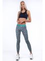 Zielone legginsy sportowe we wzory MR11514