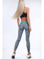 Zielone legginsy sportowe we wzory MR11514