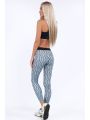 Jasnoniebieskie legginsy sportowe we wzory MR11513