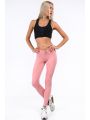 Pudrowe legginsy sportowe dopasowane MR11025