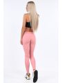 Pudrowe legginsy sportowe dopasowane MR11025