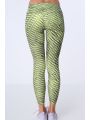 Legginsy sportowe we wzory żółte MR15285