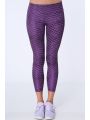 Legginsy sportowe we wzory fioletowe MR15285