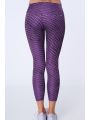 Legginsy sportowe we wzory fioletowe MR15285