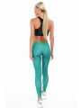 Zielone legginsy sportowe we wzory MR11513