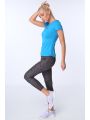 Legginsy sportowe we wzory ciemnoszare MR15285