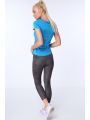 Legginsy sportowe we wzory ciemnoszare MR15285