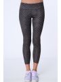 Legginsy sportowe we wzory ciemnoszare MR15285