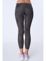 Legginsy sportowe we wzory ciemnoszare MR15285