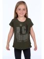 T-shirt z mieniącą aplikacją khaki NDZ8490