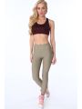 Legginsy z transparentnym lampasem khaki MR13861