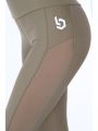 Legginsy z transparentnym lampasem khaki MR13861