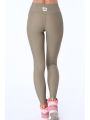 Legginsy z transparentnym lampasem khaki MR13861