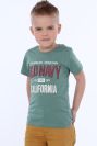 T-shirt chłopięcy z napisami zielony NDZ4481